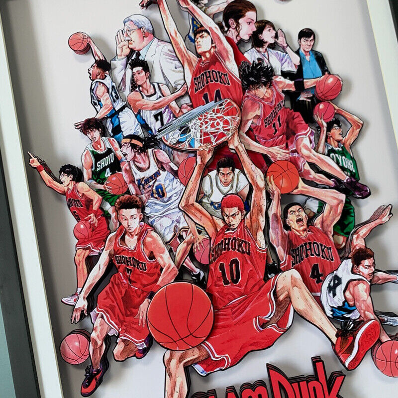 Slam Dunk SHOHOKU Basketball Team Picture Frame 3D Paper Art 43