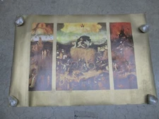 The hay cart religious vintage art Poster C709