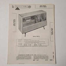 SAMS PHOTOFACT SERVICE MANUAL 471-14 SABA RADIO MODELS 300-9C 300-9T
