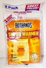 (3-Pack) HOTHANDS BODY & HAND SUPER WARMER UP TO 18 HOURS/HEAT