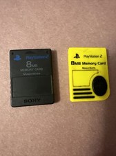 Sony PS2 Playstation 2 8MB Memory Card Magic Gate Lot of 2 SCPH-10020
