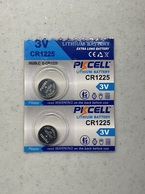 2 Pack CR1225 1225 Lithium 3v Battery KEYLESS FOB TOYS DEVICE US Free ...