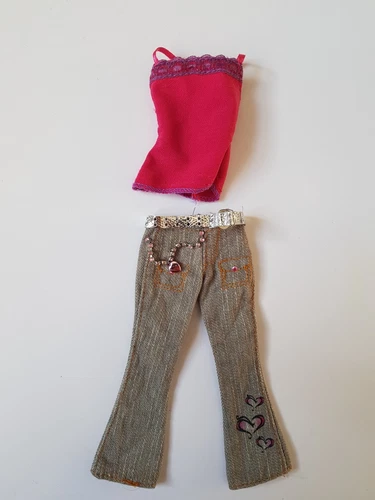 Barbie Doll Clothes Lot The Barbie Diaries Courtney Top + Jeans Outfit