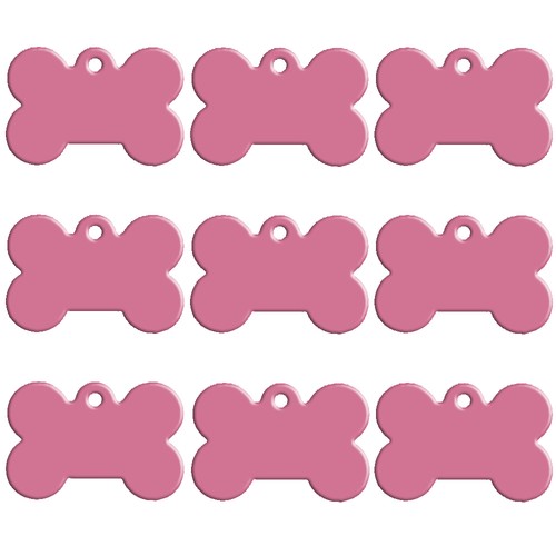 20pcs Blank Aluminum Bone Personalized Dog Tags Engraved Custom Cat Name ID Tag - Picture 16 of 22