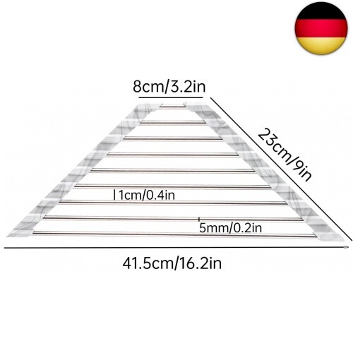 Abtropfgestell zum Aufrollen für Spülbecken, klein, faltbar, Edelstahl, M - Bild 7 von 8