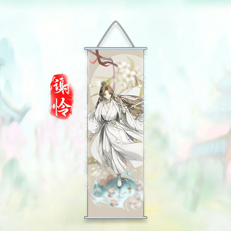 75*25cm Anime Tian Guan Ci Fu Hua Cheng Xie Lian Home Decor Poster Wall Scroll