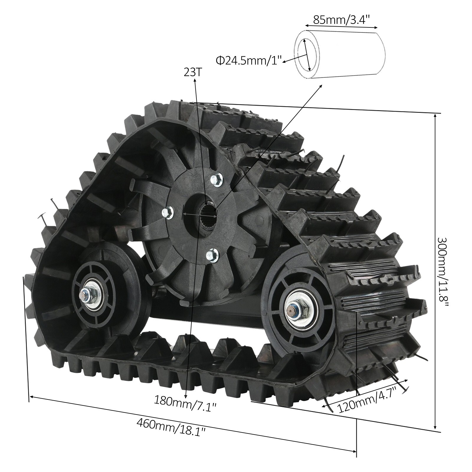Track Diff 30'' Differential Rear Axle Kit+ 48V 1000W Motor+ Wheel Track ATV Go ...