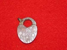 VINTAGE  1 1/4" HIGH MINI MAXX DAMM CO NEWARK NJ PADLOCK *NO KEY*