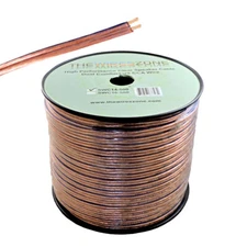 Clear 500ft 14 Gauge Speaker Wire Cable Dual Conductors CCA for Car / Home Audio