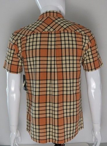 Junk Food Clothing Mens Short Sleeve Button Down Shirt Orange/Yellow Siz Small S - Picture 7 of 11