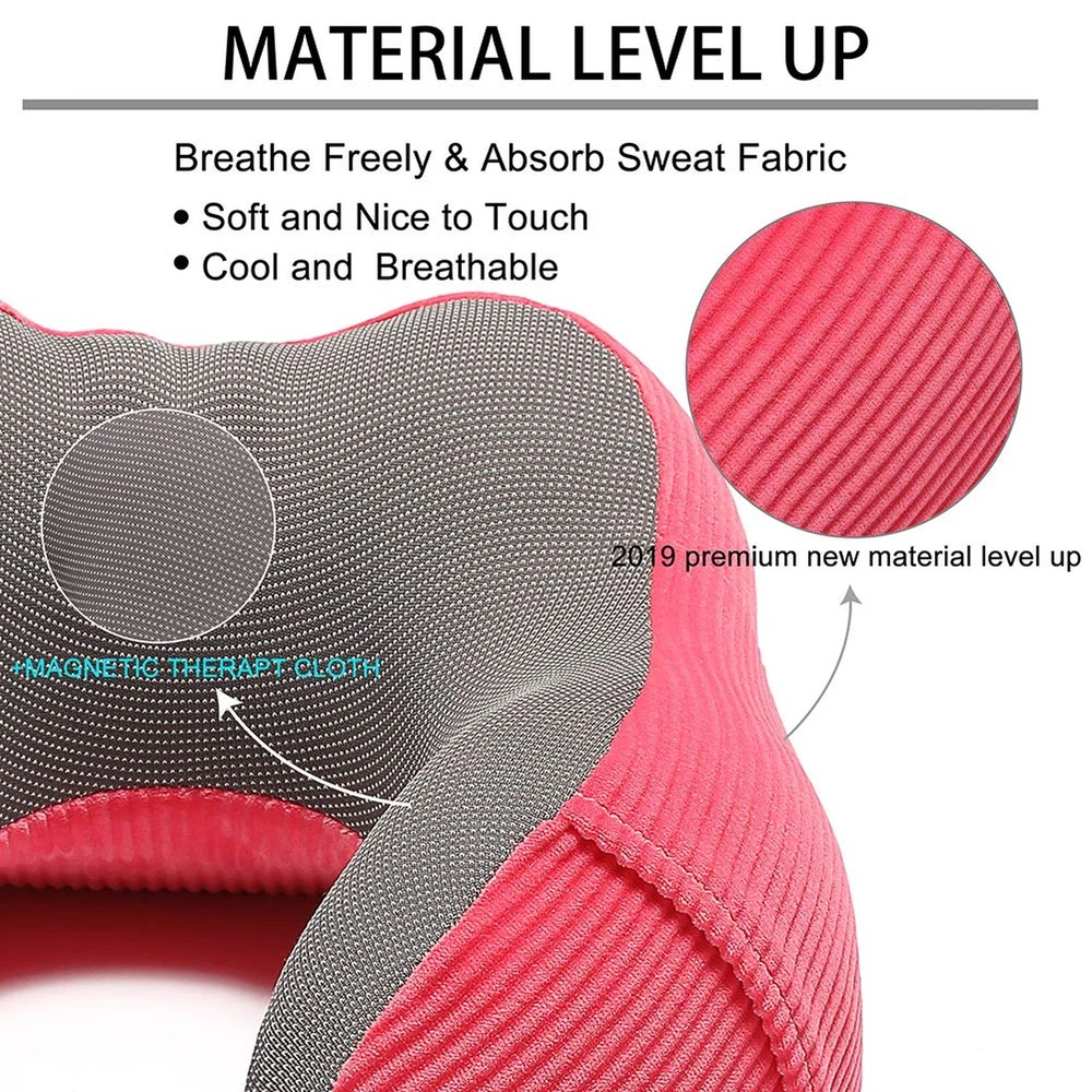 Travel Pillow, Memory Foam Neck Pillow with 360-Degree Head Support Comfortab...