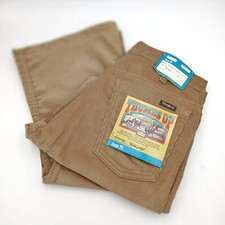 Vintage 70's Sears Thumbs Up Tan Corduroy Flare Jeans 34" X 29"