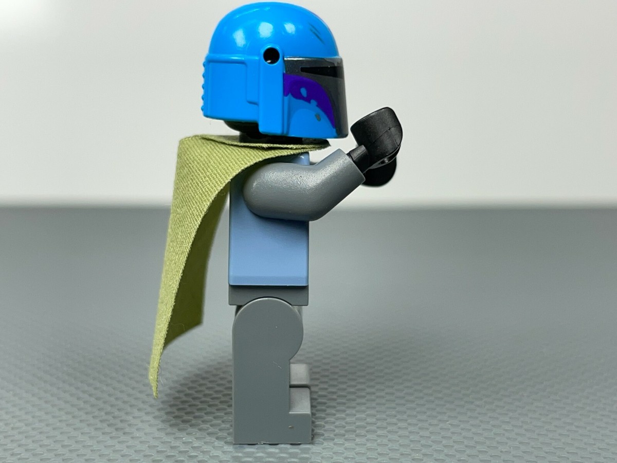 Mandalorian Tribe Warrior Male Blue Helmet Star Wars LEGO