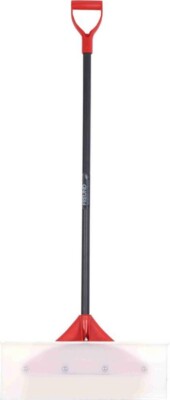 FREUND VICTORIA SnowPusher Fieberglasstiel D-Griff, Kunststoffblatt