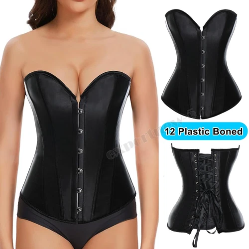 Mujeres Corsé con cordones Soporte Bajo el busto Corsé Bustier Cintura Cintura Cintura Moldeador de Cuerpo - Imagen 15 de 17