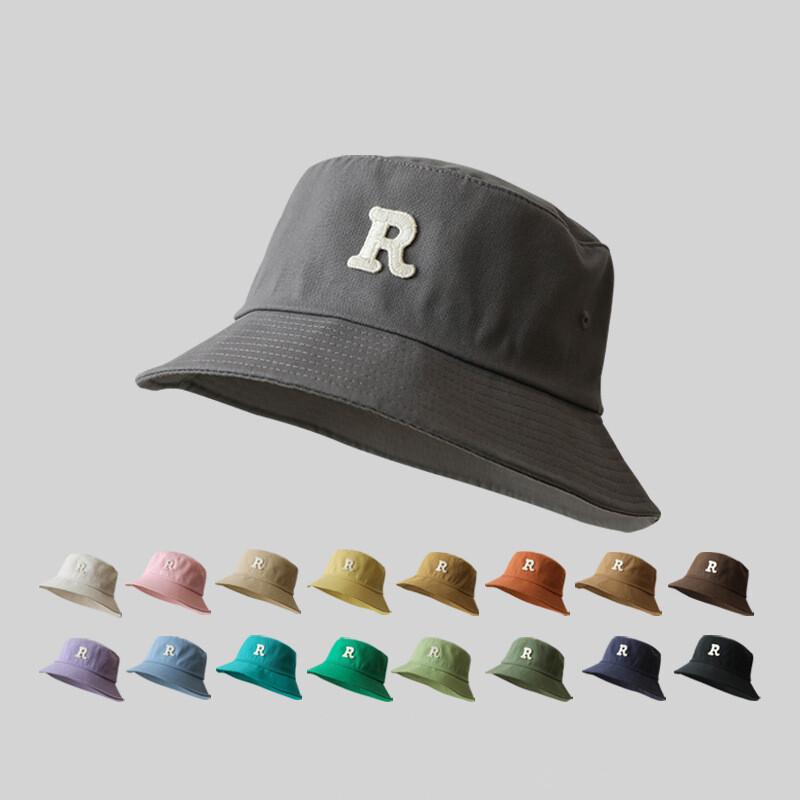 Oversize Bucket Hat Large Head R Printed Fishing Beach Sun Camping