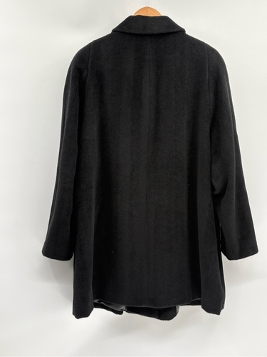 Abrigo largo Jones New York para mujer talla 18 XL negro lana de alpaca invierno - Imagen 2 de 9
