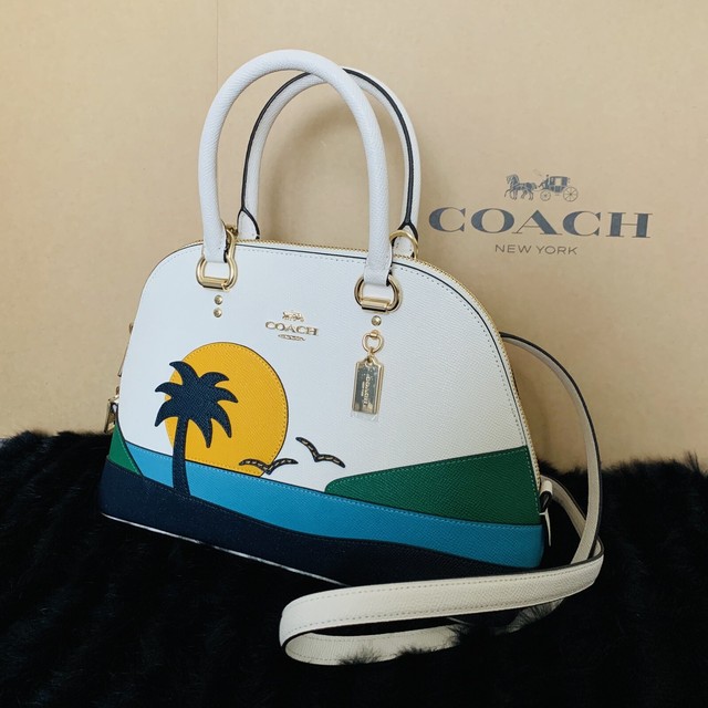 Coach Katy SunsetChalk Satchel Bag - White for sale online | eBay