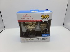 Funko Pop Harry Potter and Hedwig Chase Hallmark Ornaments Gold Limited Edition