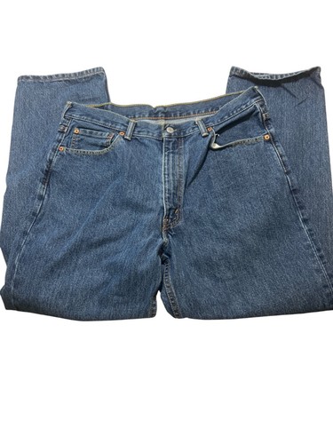 Levis 550 Original Fit Mens Jeans Relaxed Fit Straight Leg Blue Denim Size 36x30