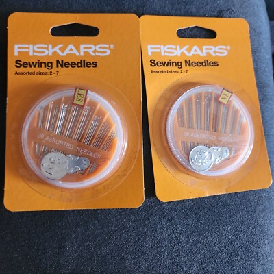2 Fiskars Assorted Sewing Needle Set 30/Pkg-