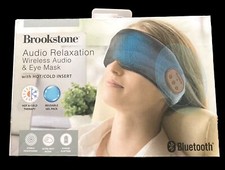 Brookstone Wireless Bluetooth Audio Relaxation Eyemask - Hot/Cold Therapy