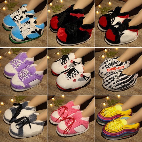 fluffy sneaker slippers