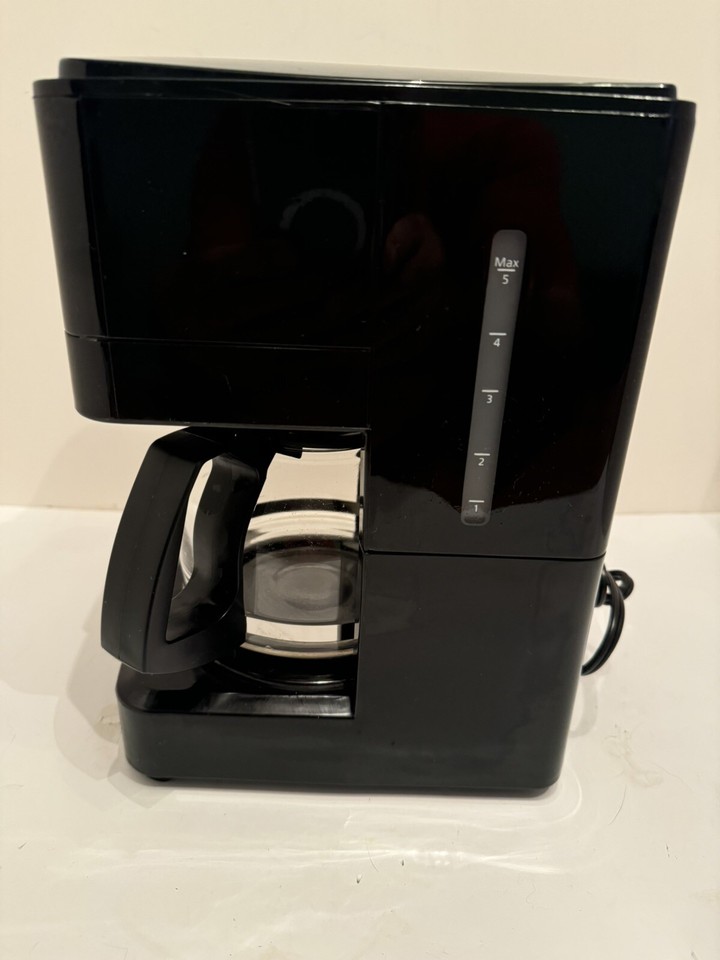 Mr. Coffee Advanced Brew 5Cup Programmable Coffee Maker Black/Chrome