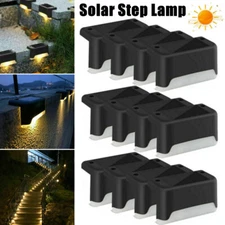 Outdoor Solar LED Deck Lights Garden Path Patio Pathway Stairs Step Fence Lamp