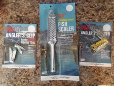Vintage Fishing Tools, "Old Pal" Scaler, Line Clippers, New Old Stock