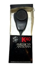 Vintage American Antenna K40 Dynamic Microphone Original Packaging Black Wired