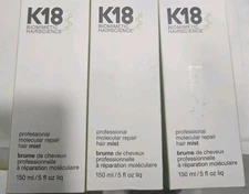 K18 Professional Molecular Repair Hair Mist 5 fl oz. Lot Of 3 Item Sealed 