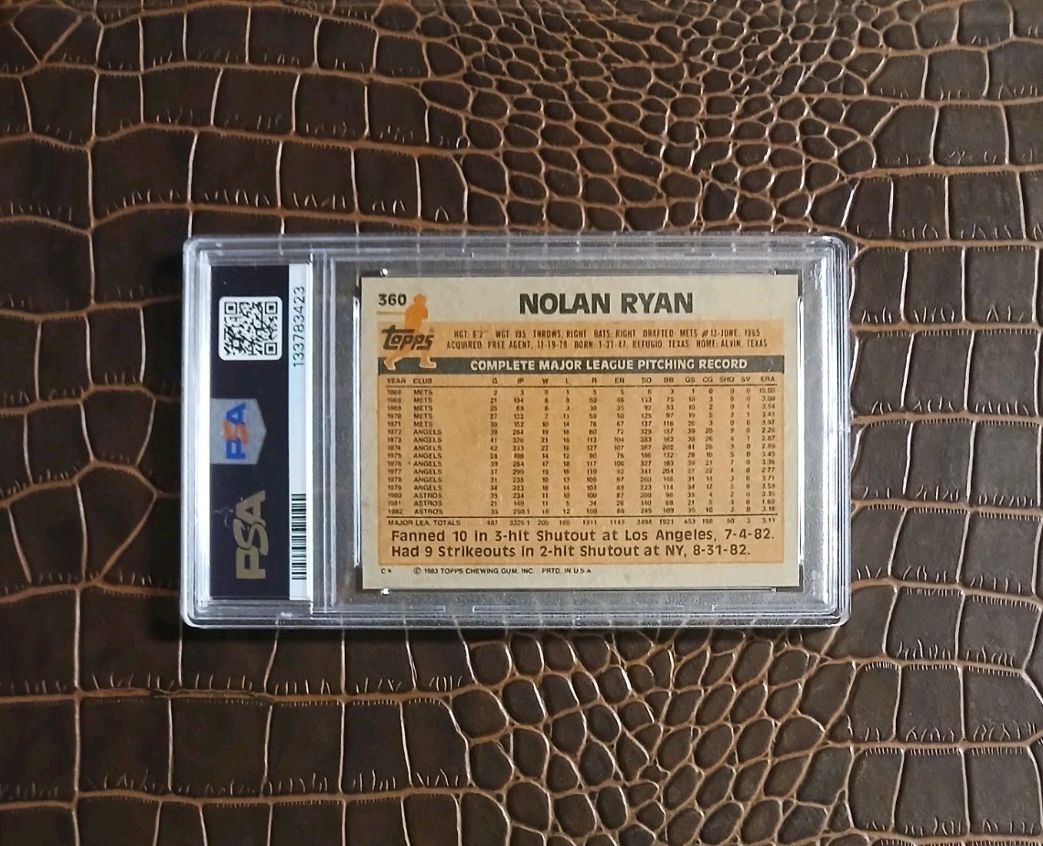 1983 Topps #360 Nolan RYAN🏆PSA 9🏆🎈 view 4