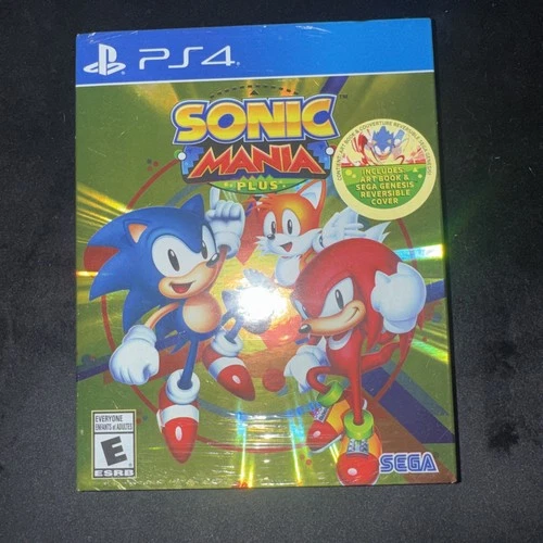 Sonic Mania Plus With Art Book Slip Cover Sony PlayStation 4 PS4 New Sealed