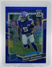 2023 Panini Donruss Optic - Mekhi Blackmon Blue Sparkle SP rated Rookie Vikings