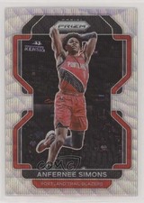2021-22 Panini Prizm Silver Wave Prizm Anfernee Simons #168 0y59