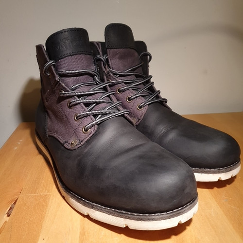 Levi's Hombres Botas 'Jax' Negro Botines Cuero Nubuck Talla UK 10 EU 44 - Imagen 4 de 11