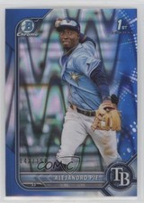 2022 Bowman Chrome Prospects Blue RayWave Refractor 143/150 Alejandro Pie 0hw6
