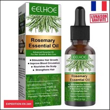 Huile romarin cheveux croissance bio soin cuir chevelu brillance 30ml naturel