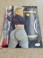 Nikkita Lyons Signed 8x10 Photo ACOA Sexy Model Authentic Auto WWE NXT AEW TNA