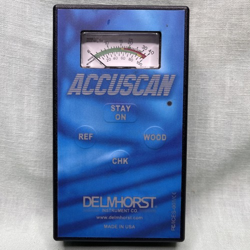 Delmhorst AccuScan Moisture Meter Wood Moisture Tester Analog Made USA
