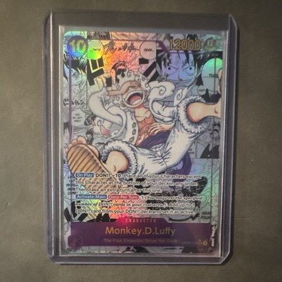 Bandai One Piece CCG Monkey D. Luffy OP05-119 Alt Art Secret Rare Foil EN