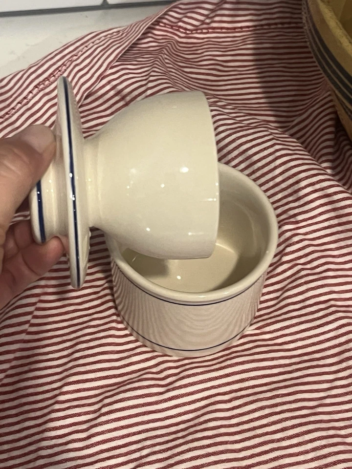 Campana de mantequilla blanca y azul Foto 4 de 4