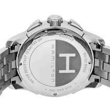 Unused HAMILTON Jazzmaster Chrono Quartz H32612135 Black Men's Watch in Box 4