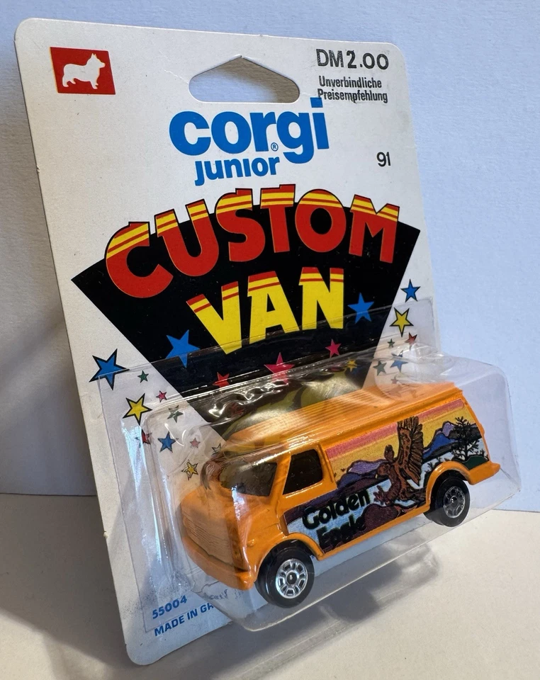 Corgi Junior 91 GOLDEN EAGLE Chevrolet Van 1976 OVP in Blisterverpackung UK - Bild 4 von 4