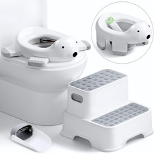 Baby Potty Training Seat with Step Stool, Potty Training Toilet for Baby to Todd