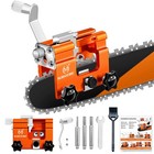 Chainsaw Sharpener Jig Kit, Portable Chainsaw Sharpening Tool with Burr Grind...
