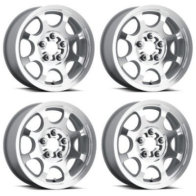 Set 4 15'' Vision 351 Flow   Machined 15x7 Wheels 5x4.5 (5x114.3) 38mm Rims