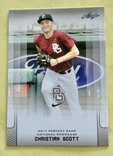 2017 Leaf Christian Scott Perfect Game Rookie Card #259 NY Mets RC (J). rookie card picture