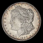 1890 USA. Morgan Dollar. San Francisco Mint. Silver. KM-110.